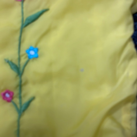 Sears Bright Yellow Hooded Jacket Vintage Giraffe Little Girls Baby Size 28-32m - Picture 4 of 8